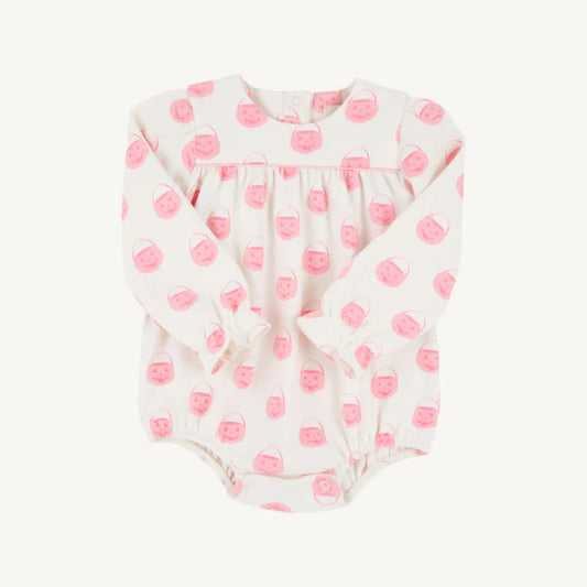 The Beaufort Bonnet Company - Sandpearl Pink Vintage Prep Pumpkin Pails LS Penny's Play Bubble