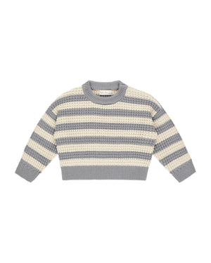 Rylee & Cru - Dusty Blue Stripe Aspen Sweater