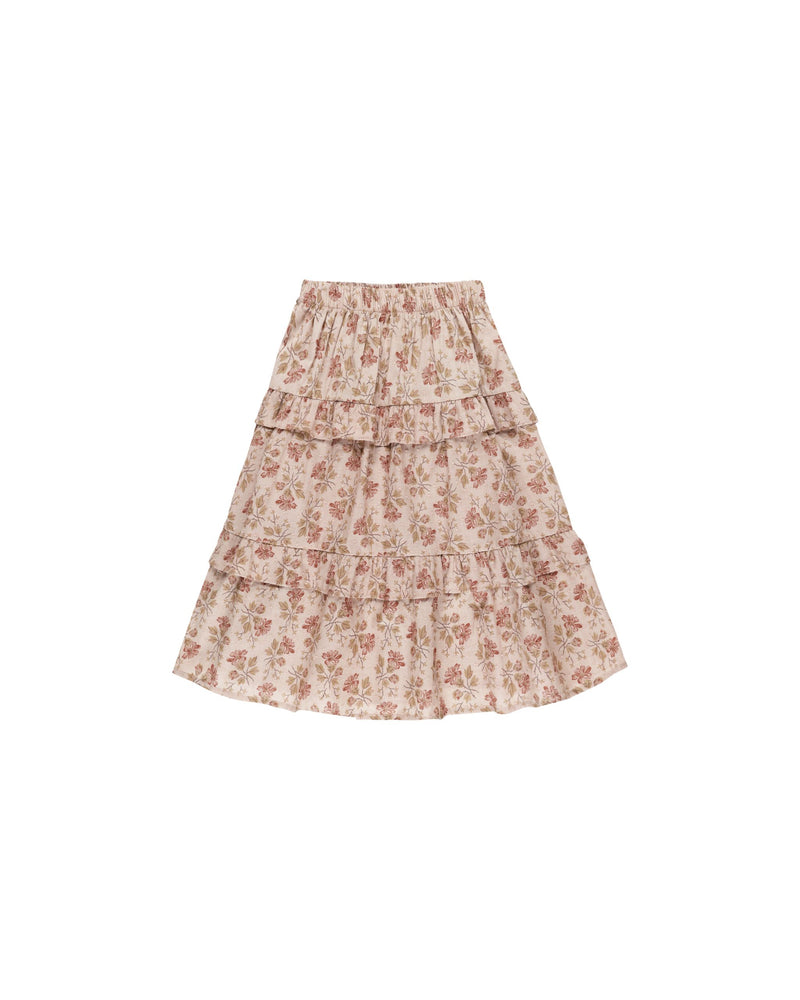 Rylee & Cru - French Garden Ruffled Midi Skirt