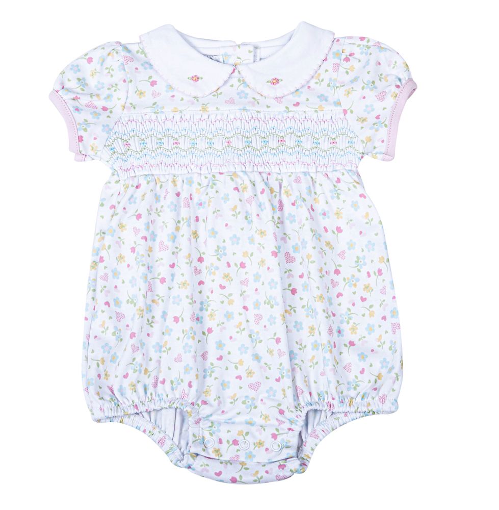 Magnolia Baby - Clara's Classics Smocked Collared S/S Bubble