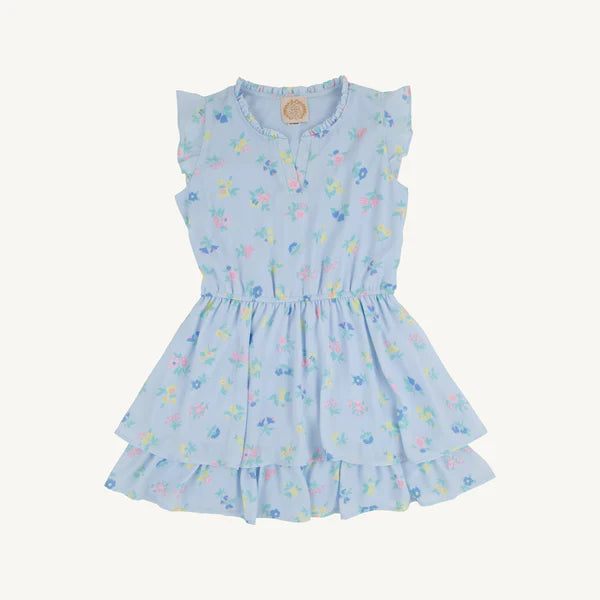 Little London Flowers Mary Price Party Dress by The Beaufort Bonnet Company featuring a charming floral pattern and elegant design for girls.