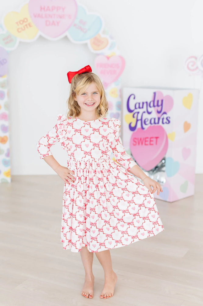 Mila & Rose - Love Bug Ruffle Sleeve Twirl Dress