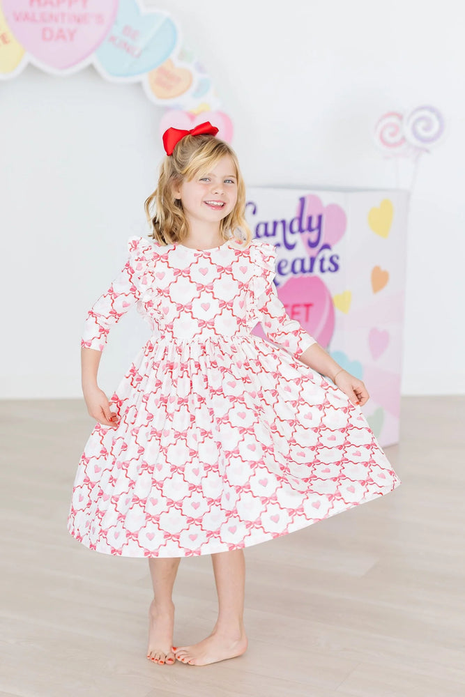 Mila & Rose - Love Bug Ruffle Sleeve Twirl Dress