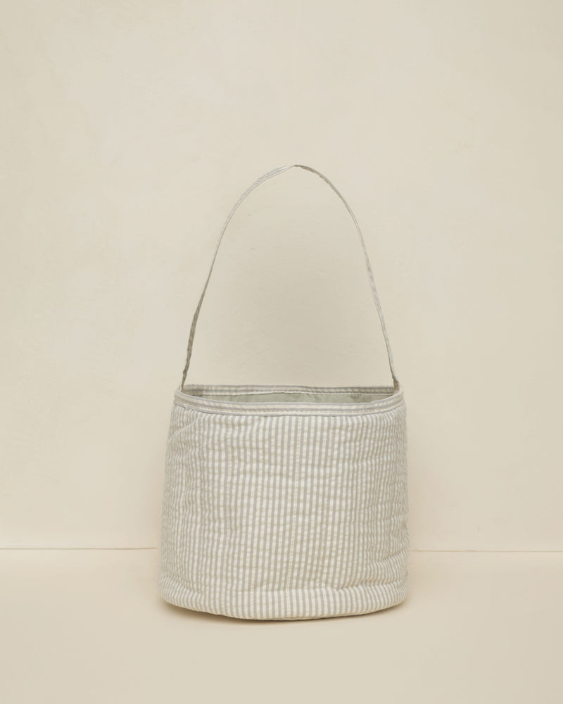 Noralee - Sage Stripe Easter Basket
