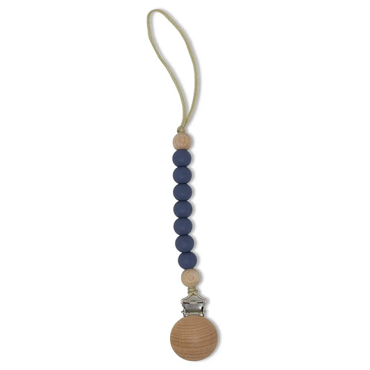 Land of Petite - Pacifier Clip- Navy