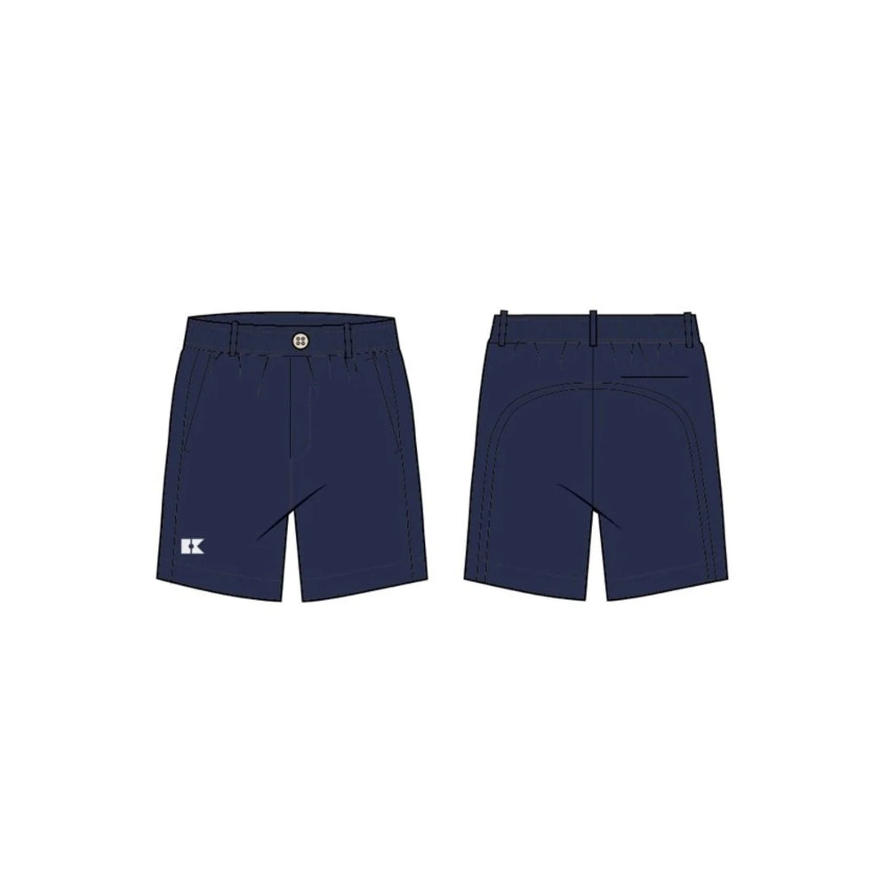 courtside kids - classic navy golf short (with liner)