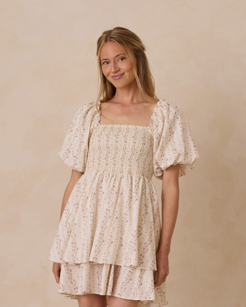 
            
                Load image into Gallery viewer, Noralee - Women&amp;#39;s Floral Stripe Annette Dress
            
        