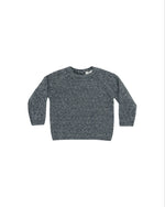 Quincy Mae - Heathered Indigo Knit Sweater