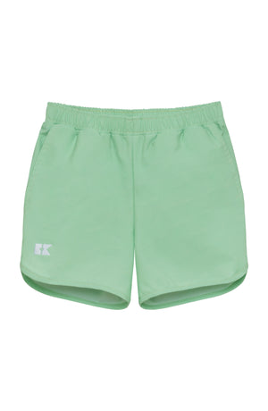 courtside kids - palm green super short with liner