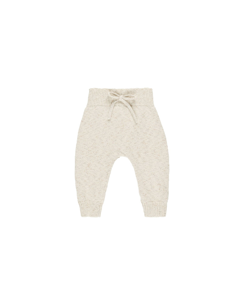 Quincy Mae - Speckled Natural Knit Pants