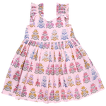 Pink Chicken - Pink Flowerette Girls Via Dress