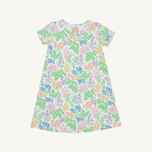 Gaston St Garden Polly Play Dress by The Beaufort Bonnet Company, featuring a colorful, playful children's dress with floral pattern.