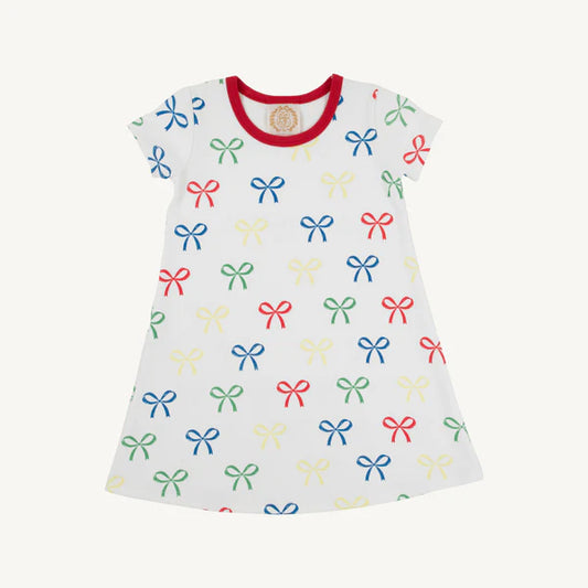 The Beaufort Bonnet Company -  Polly Play Dress Ribbon Reminder/Richmond Red