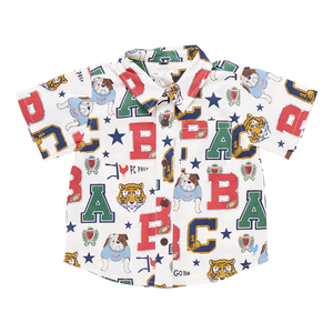 Pink Chicken - Boys Jack Shirt - Varsity Letters