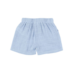 Angel Dear - Dusty Blue Muslin Shorts