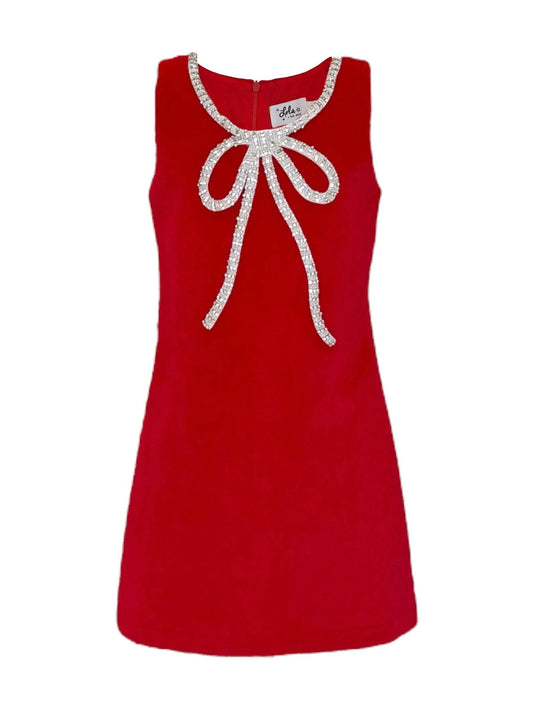 Red Velvet Bow Princess Dress