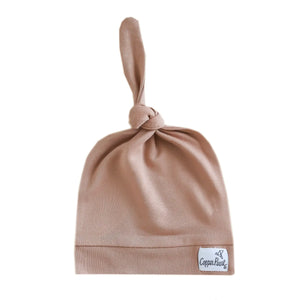 Copper Pearl Top Knot Hat - Pecan