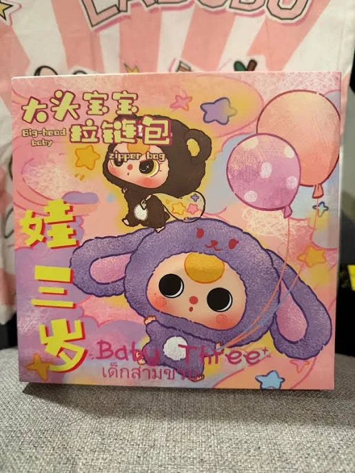 Big Head Baby Zipper Bag Plush Blind Box
