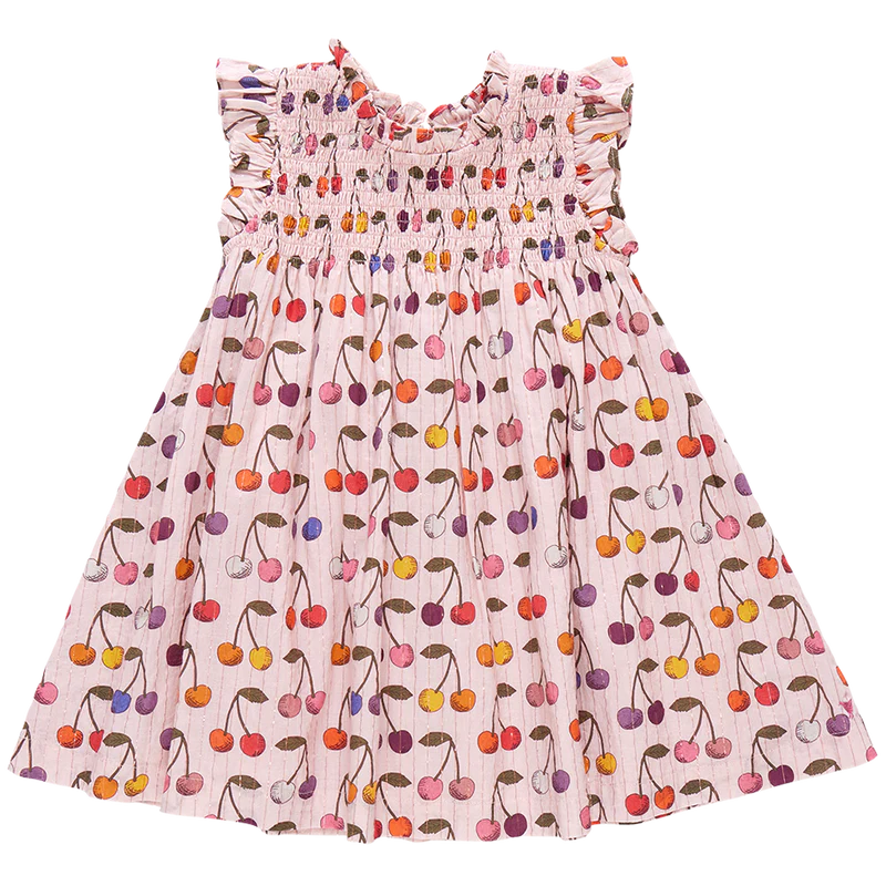 Pink Chicken - Girls Stevie Dress - Cloud Pink Cherry