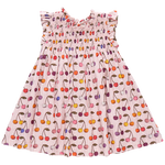 Pink Chicken - Girls Stevie Dress - Cloud Pink Cherry