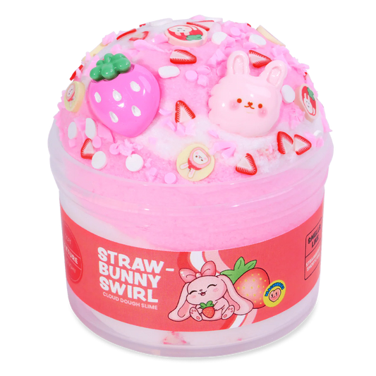 Straw-Bunny Swirl Slime