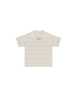 Rylee & Cru - Eucalyptus Stripe Chandler Knit Polo