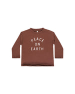 Rylee & Cru - Peace on Earth Raw Edge LS Tee