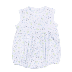 Magnolia Baby - Tiny Tee Time Light Blue Printed Bubble