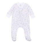 Magnolia Baby - Tiny Tee Time Pink Zipper Footie