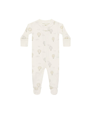 Quincy Mae - Hot Air Balloons Zip Long Sleeve Sleeper Footie