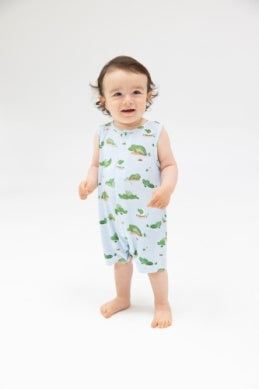 
            
                Load image into Gallery viewer, Angel Dear - Alligator Sleeveless Shortie Romper
            
        