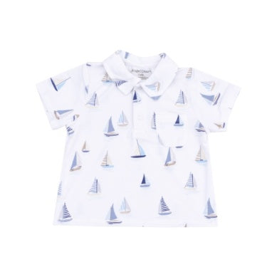 
            
                Load image into Gallery viewer, Angel Dear - Sailboats Polo Shirt &amp;amp; Short Set
            
        