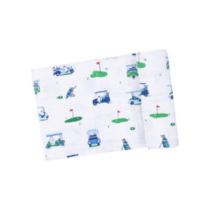 Angel Dear - Vintage Blue Golf Carts Swaddle