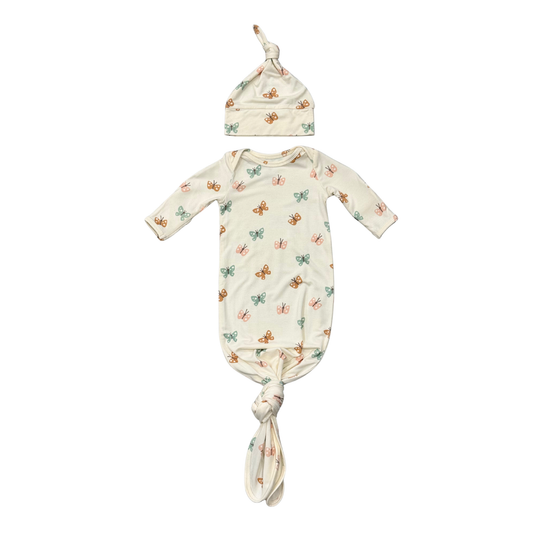 Patel Butterflies Knotted Sleeper Set