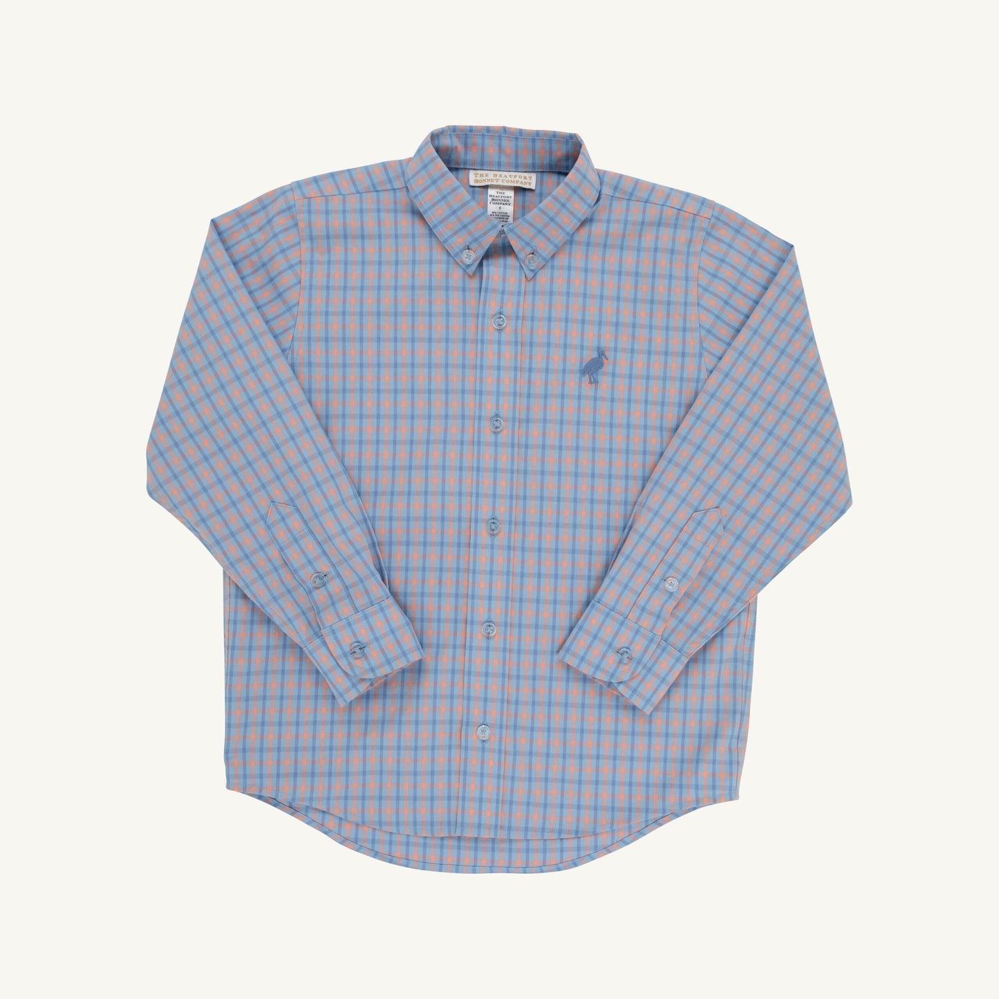 Wheaton Windowpane Nantucket Navy Deans List dress shirt by The Beaufort Bonnet Company, featuring a classic windowpane pattern and navy color.
