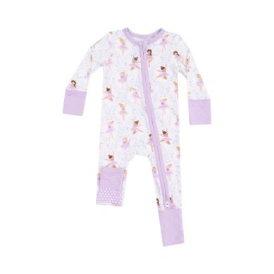 Angel Dear - Bow Ballerinas Zip Romper