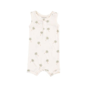 Angel Dear - Palm Trees Sleeveless Romper