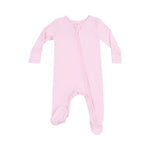 Angel Dear - Tickled Pink Solid Zip Footie