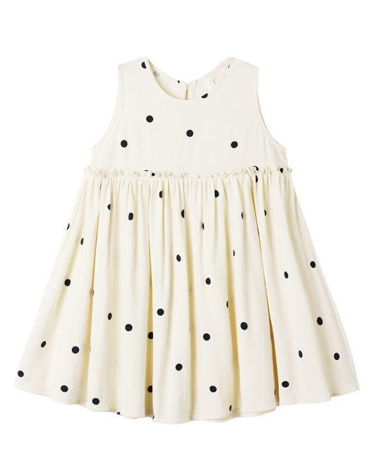 Rylee & Cru Polka Dot Harper Dress for girls, featuring a playful polka dot pattern and a comfortable, stylish fit.