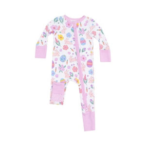 Angel Dear - Pink Easter Bunnies Zip Romper