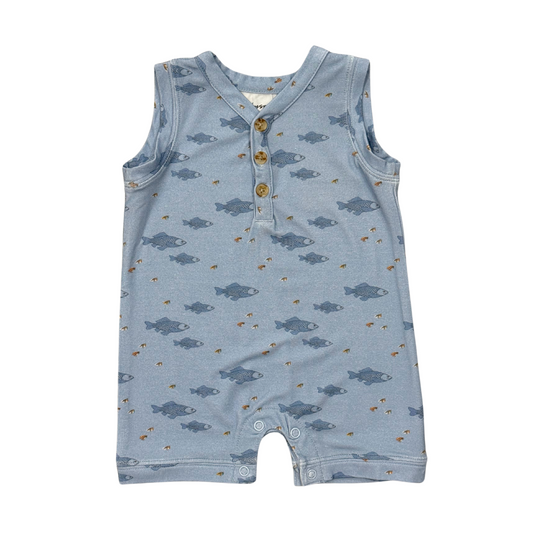 Fish Boys Sleeveless Romper