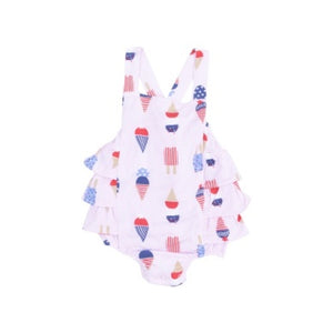 Angel Dear - American Ice Cream Ruffle Sunsuit