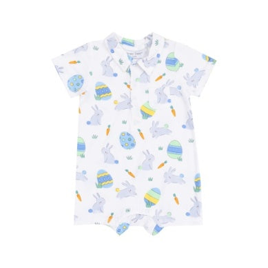 Angel Dear - Blue Easter Bunnies Polo Shortie