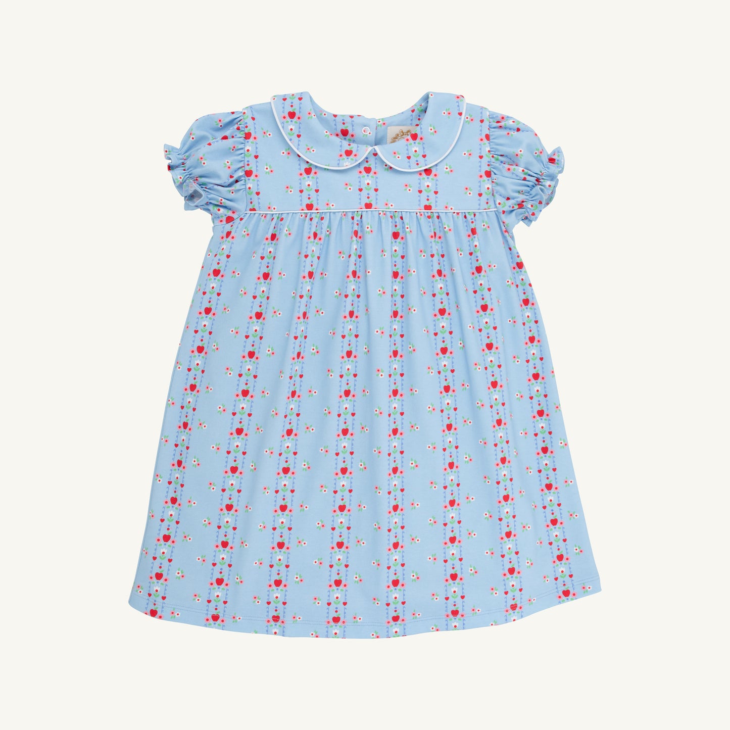 The Beaufort Bonnet Company First Day Flowers, Worth Ave White, and Richmond Red Holly Day Dress for children.