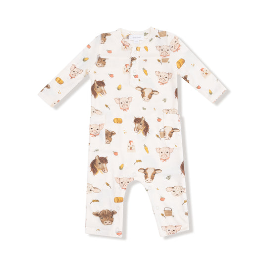 Vintage Farm Animals Romper