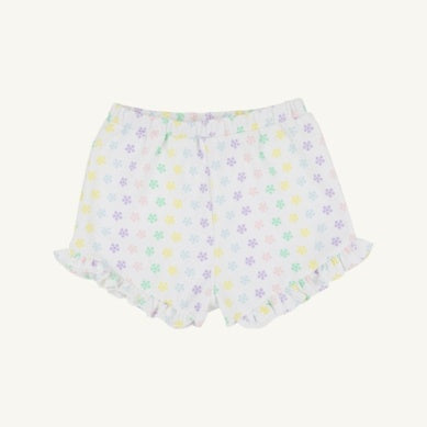 Shelby Anne Shorts by The Beaufort Bonnet Company featuring beige fabric and button details, casual summer shorts for kids.