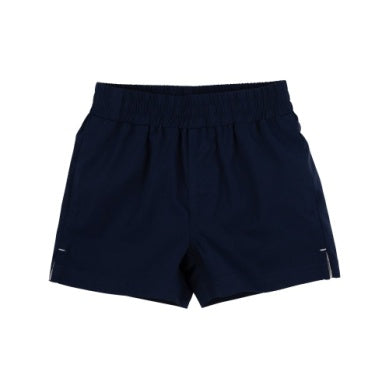 Nantucket Navy Prepletic Sheffield Shorts by The Beaufort Bonnet Company, featuring classic navy fabric and tailored fit.