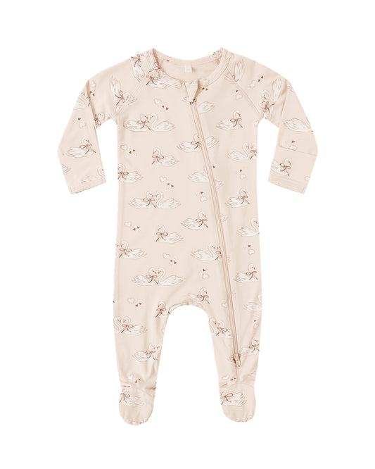 Swans Bamboo Zip Footie