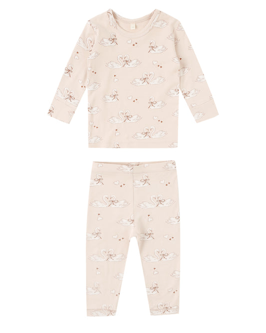Swans Bamboo Pajama Set