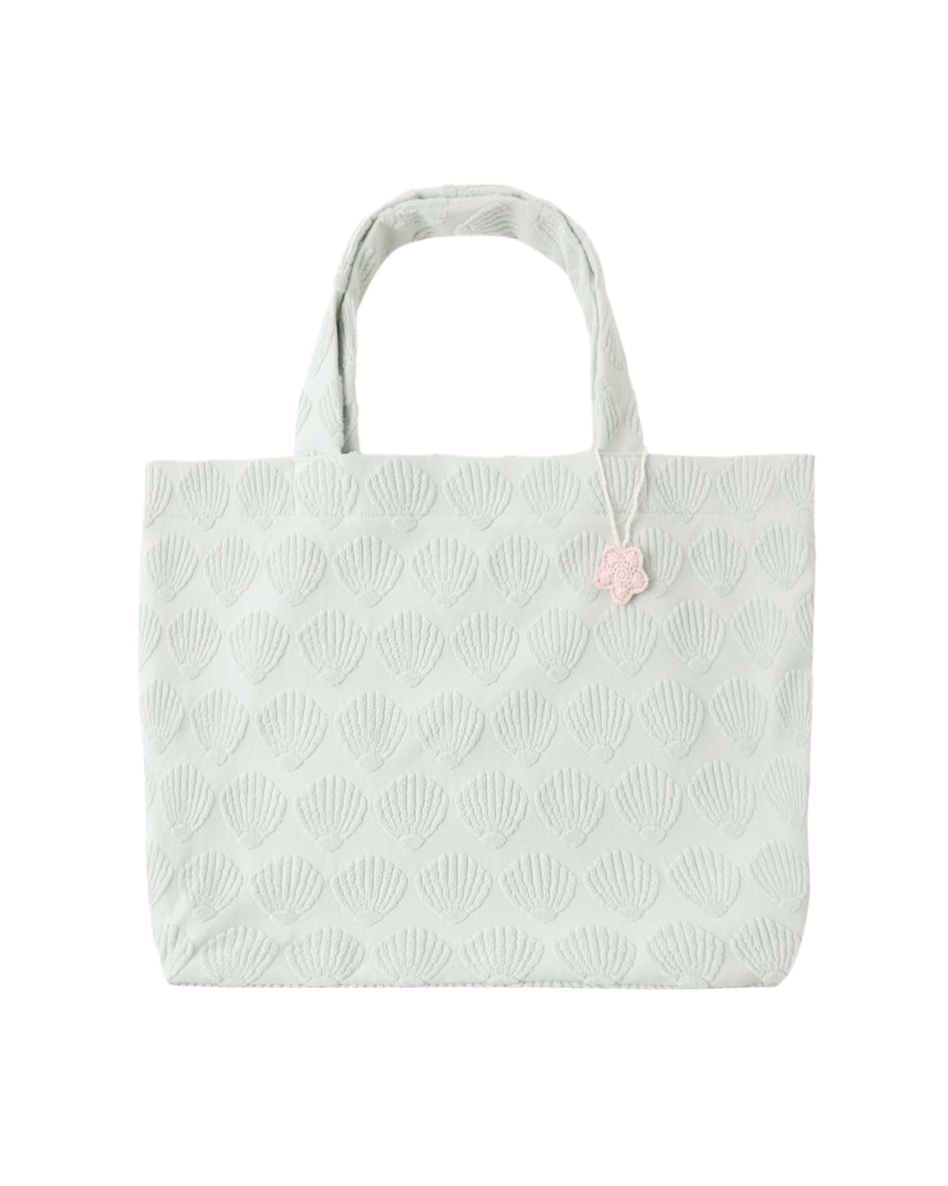 Rylee & Cru Terry Beach Bag in soft terry cloth, featuring a spacious interior and stylish design for summer outings.